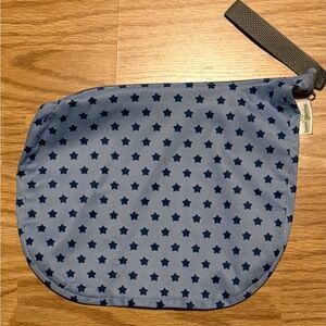 BumGenius Zippered Wet Bag Star Print Cloth Diaper Bag Blue